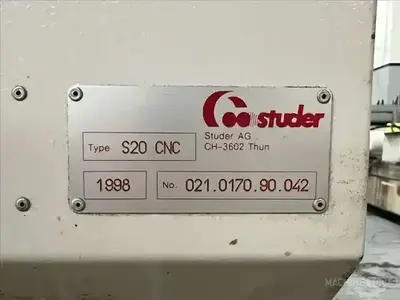 Used 1998 STUDER S20 Universal Cylindrical Grinders Illinois US | Perfection Global, LLC. #1229865