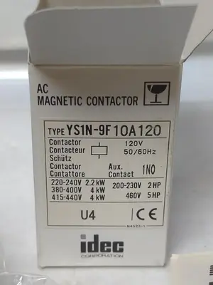 New | in-Stock IDEC YS1N-9F 10A120 Miscellaneous Equipment (Electrical & Power) | Surplus Asset Holdings #1198530