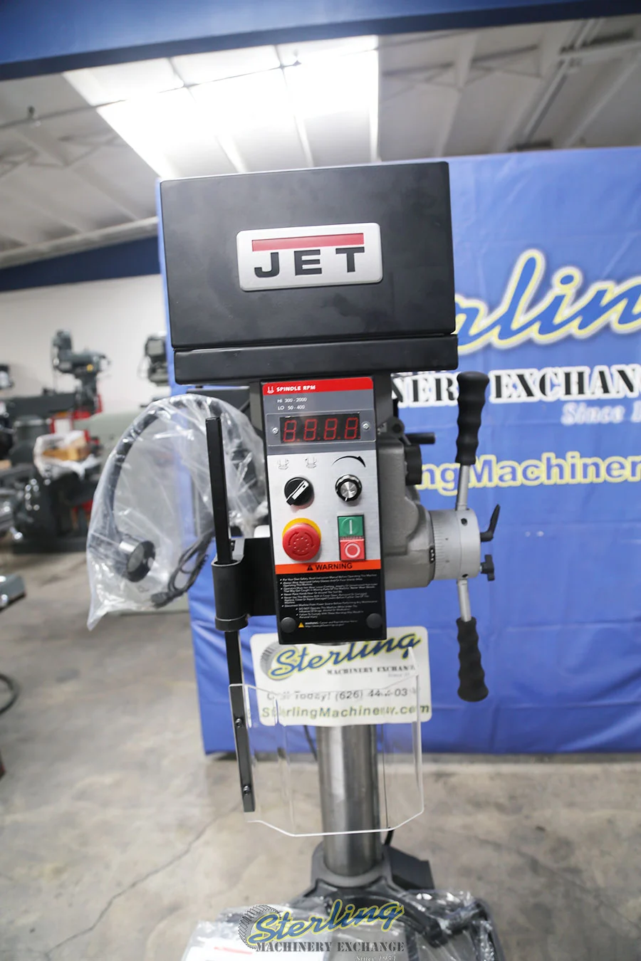 New | in-Stock JET JDPE-20EVS-PDF Heavy Duty & Sensitive Single Spindle Drills California US | Sterling Machinery Exchange #1467448
