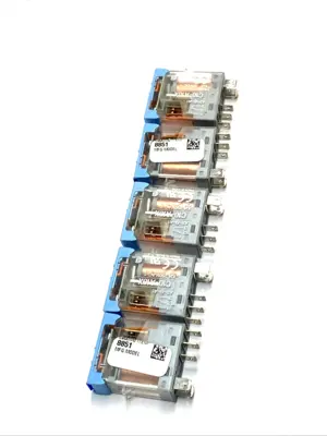 USED COMAT RELECO POWER RELAY SPDT 10A 250VAC 5-PIN PLUG-IN LOT OF 5
