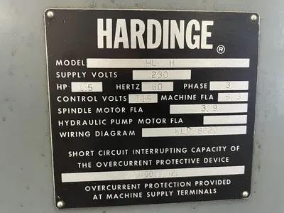 Used HARDINGE HLV-H Precision Lathes California US | Wheeler Machinery Sales #1305577