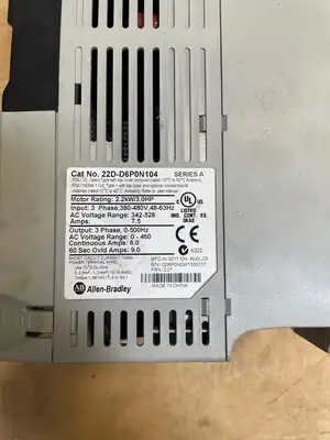 USED Allen Bradley Allen Bradley PowerFlex 40P 22D-D2P3N104