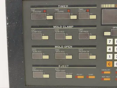 Nissei NC-8000F Operator Control Panel Injection Molding 7LED-01 NC8000F2