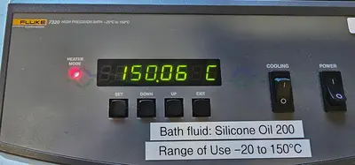 USED FLUKE HART SCIENTIFIC 7320 COMPACT TEMPERATURE CALIBRATION BATH –20 °C TO 150 °C