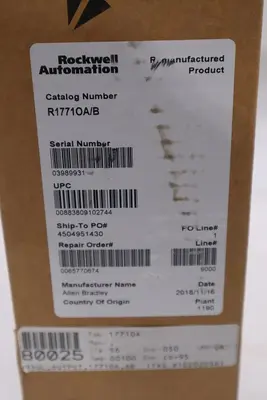 ALLEN-BRADLEY 1771OA / 1771-OA AC PLC OUTPUT MODULE 8 CHANNEL - STOCK GF829