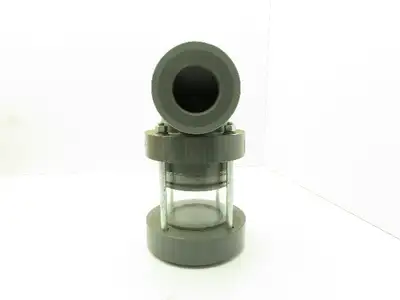 Plast-o-matic EA200V 2" Shutoff Valve Double Action Pneumatic 2" NPT Sch 80 PVC