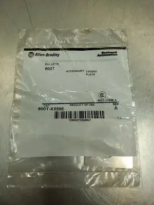 Used Allen-Bradley 800T-X559E Ser A Legend Plate Accessory (Lower/Raise) Switch Parts South Carolina US | Palmetto Automation #1539813