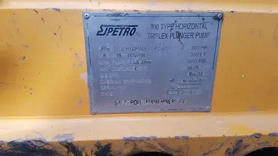 USED SJ PETRO SJ-300 TRIPLEX MUD PUMP