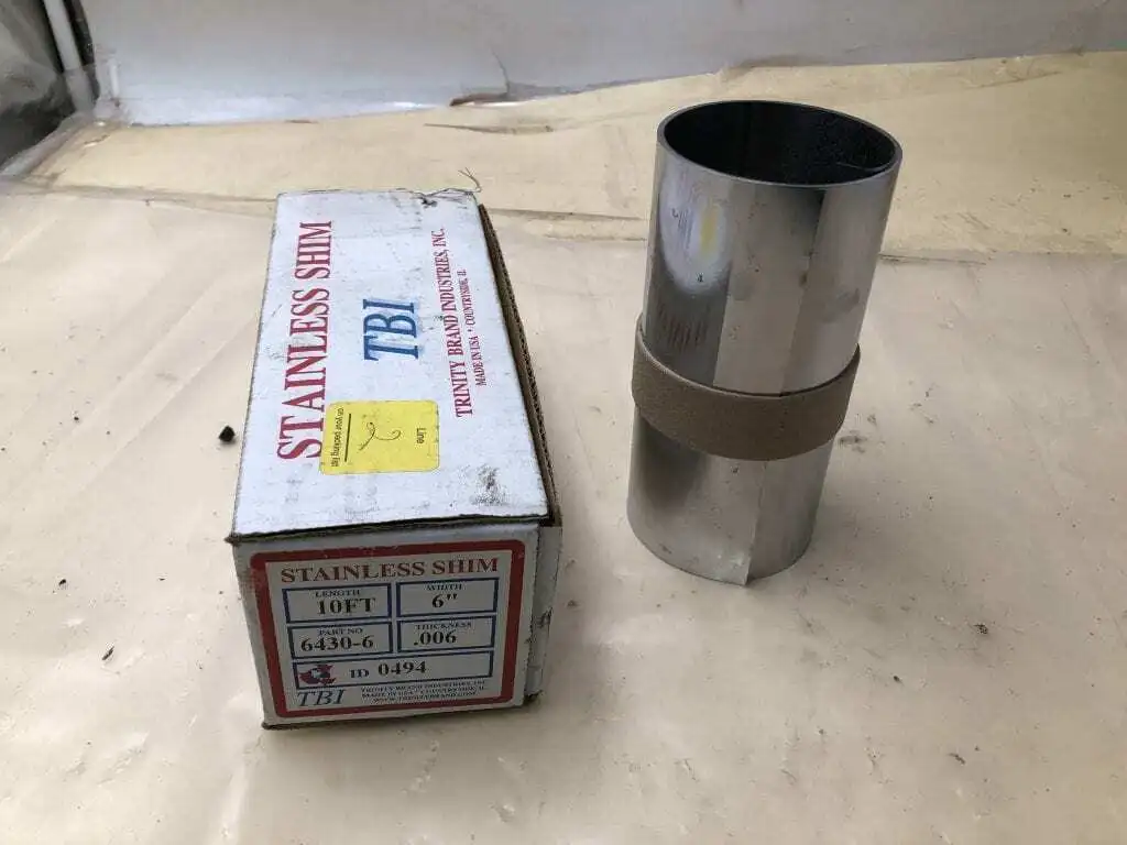 6430-6 Stainless Shim Coil Stock 6″ X 0.006″ Trinity Brand Industries