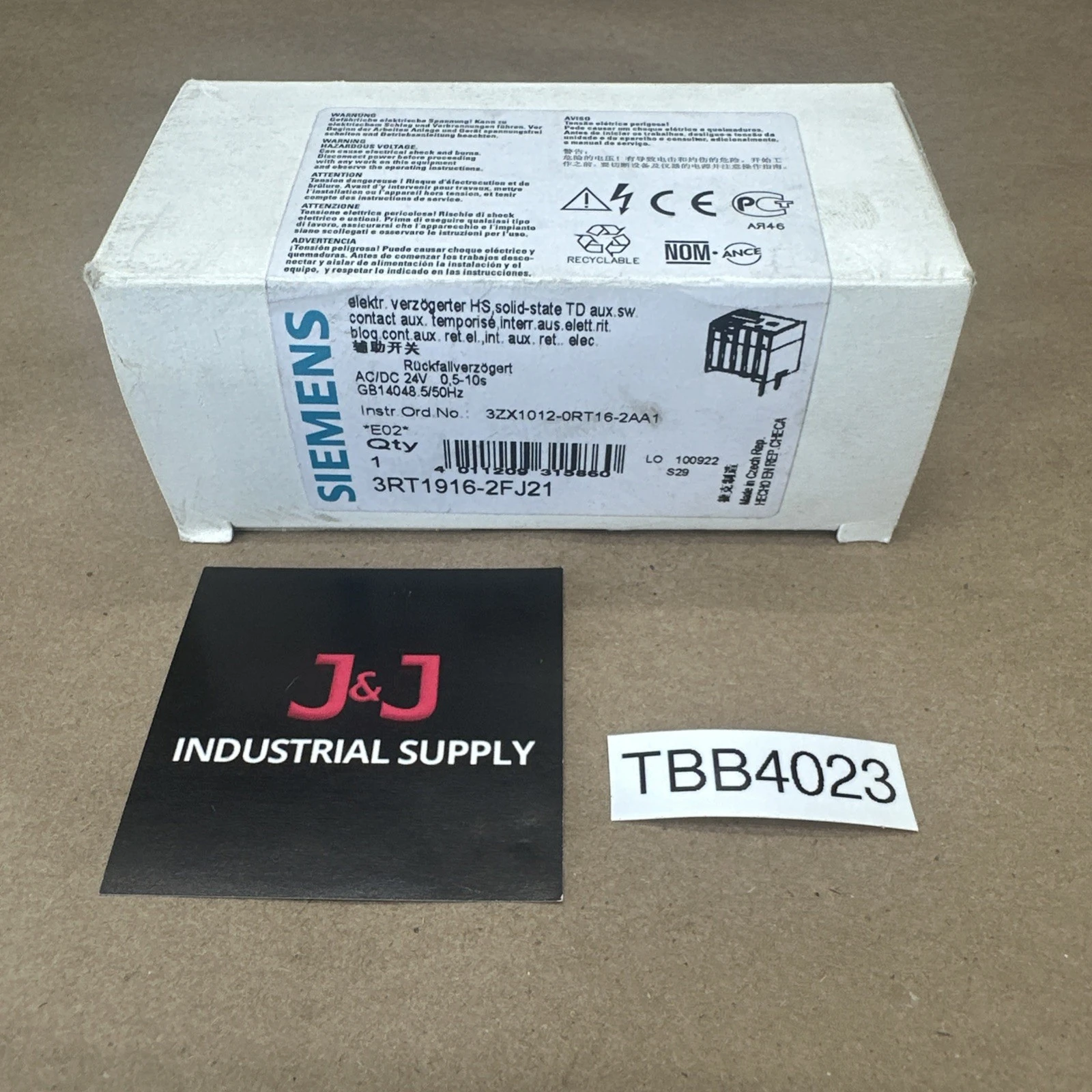 NEW Siemens 3RT1916-2FJ21