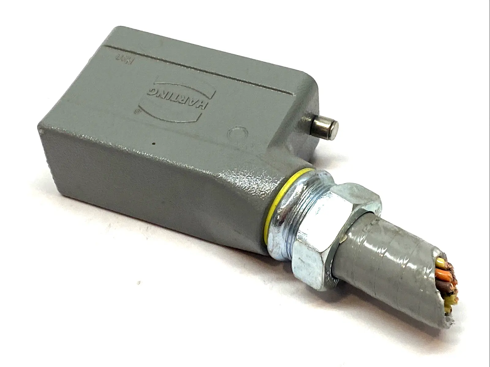 USED HARTING SIDE ENTRY HOOD M25 W/ 09330162601 INSERT CONNECTOR INDUSTRIAL
