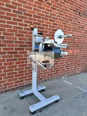 USED SATO S86 EX PRINT ENGINE W/ AL TECH ALCODE PRINT AND APPLY LABELLING MACHINE