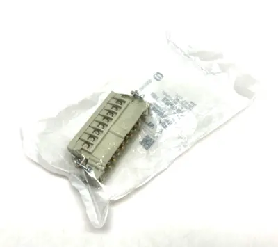 NEW HARTING INSERT HAN 16E-MALE-SCREW FE(AU)/CUNI TYPE J