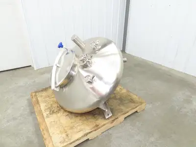 CFR 30 Gallon Cone Insulated Mixing Tank Jacketed 304 Stainless Steel Sanitary