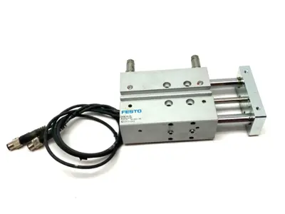 USED FESTO GUIDED DRIVE CYLINDER 30MM STROKE 16MM BORE 609347