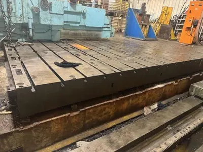 12' X 4' X 14" T-SLOTTED FLOOR PLATE: STOCK #23500