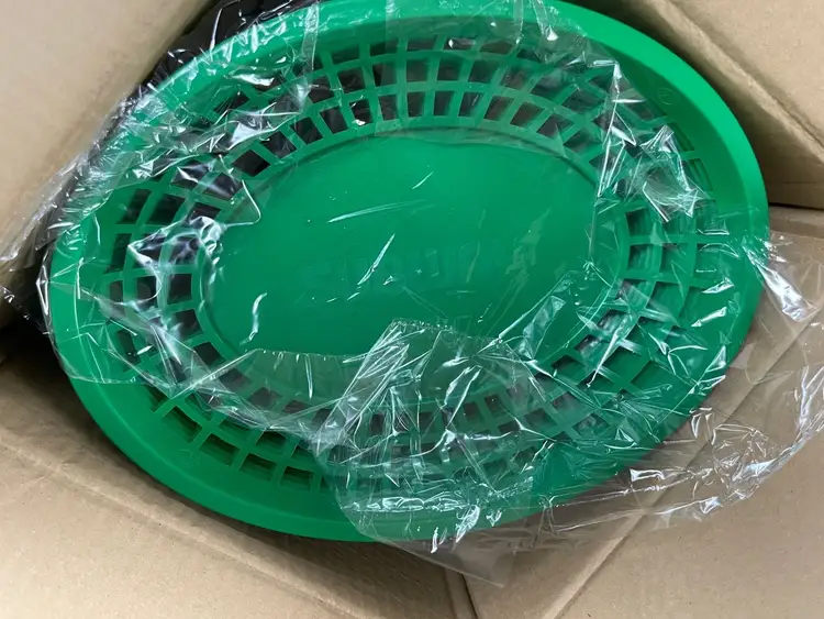 New | in-Stock Falcon Restaurant Supply New Case of 48 Subway Green Oval Plastic Food Serving Baskets 12"x 9" Food Preparation & Supplies Illinois US | Falcon Restaurant Supply #1375090