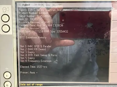 Used AGILENT ESA-E SERIES SPECTRUM ANALYZER 9KHZ-6.7GHZ Spectrum Analyzers | Maverick Industrial Sales #1120149