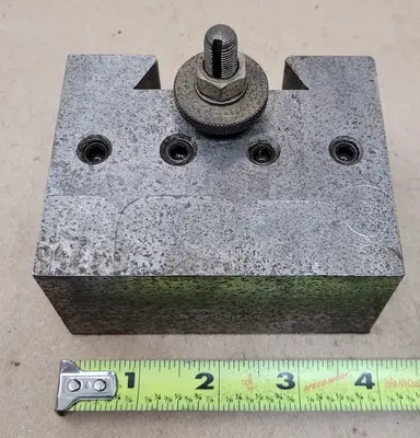 QUICK CHANGE BORING BAR HOLDER - 1.25IN BORE, 2-1/4IN WEDGE, 2.25H X 3L X 4W