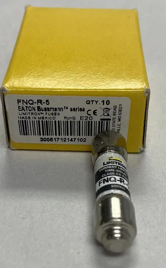 New | in-Stock COOPER BUSSMANN FNQ-R-5 Miscellaneous Equipment (Electrical & Power) | Surplus Asset Holdings #1196657