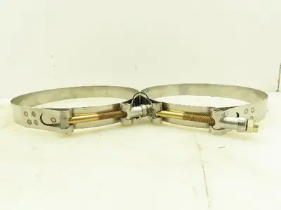 Clampco 95199-0700 Stainless Steel T-Bolt Expansion Clamp 1"W 7-1/4"ID LOT OF 2