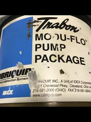 USED LUBRIQUIP TRABON PUMP E-SERIES