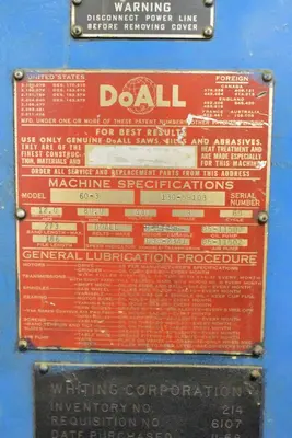 USED DOALL 60-3