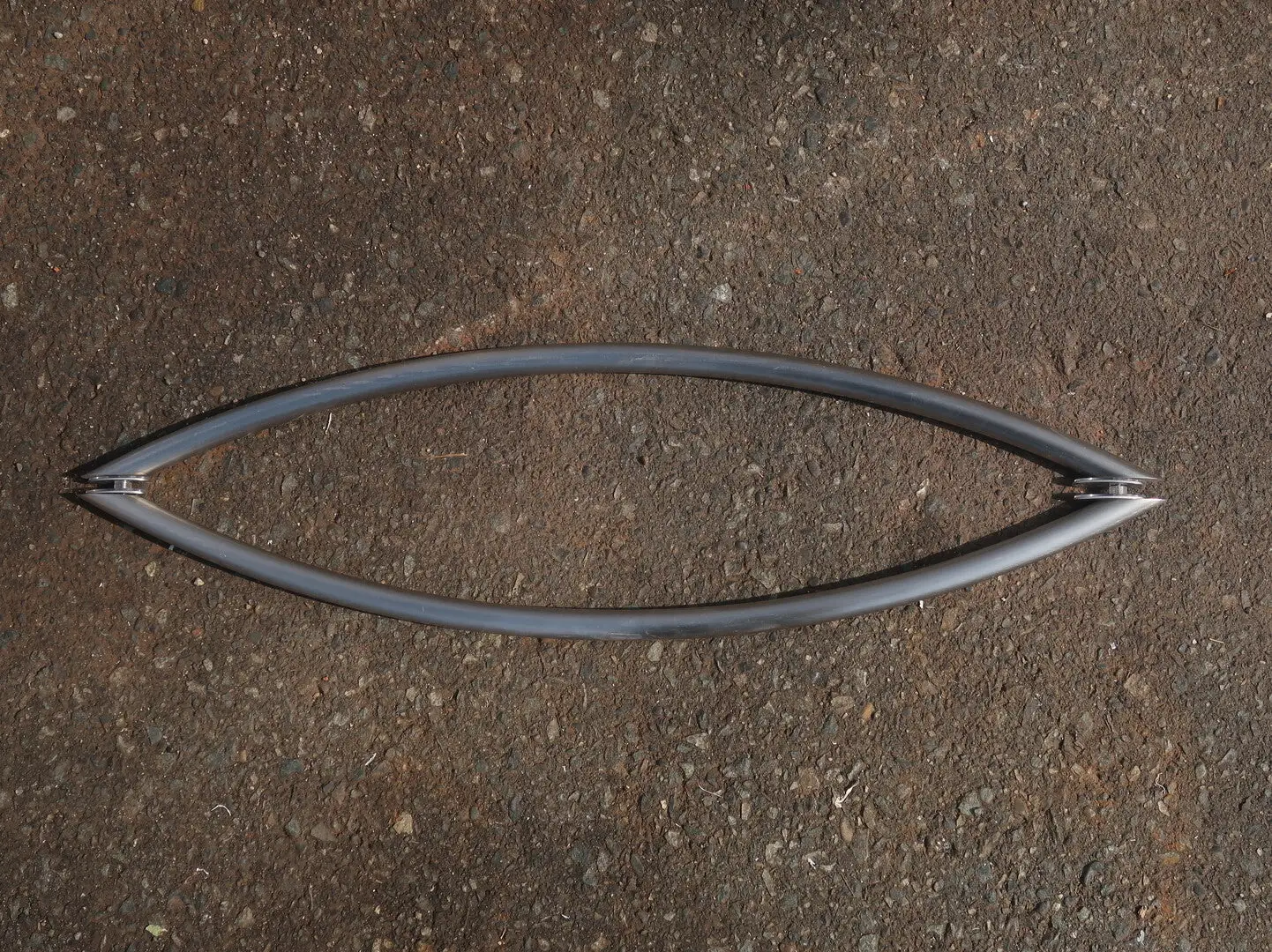 Brushed Steel Glass Door Handles