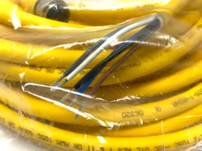 NEW TURCK, COGNEX SINGLE ENDED CONNECTION CORDSET BREAKOUT CABLE IVSL-5PM12-15