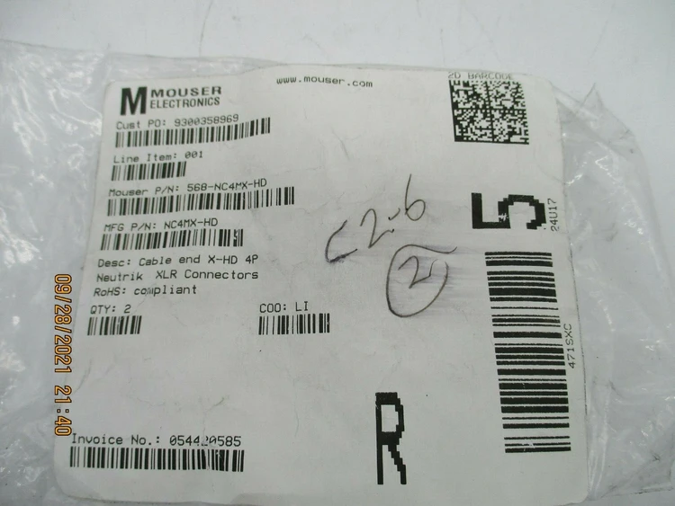 New | in-Stock Neutrik _UNKNOWN_ Cable & Wire Arizona US | ASSET CONVERSION SPECIALISTS, INC. #308650