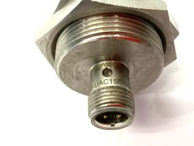 USED BALLUFF INDUCTIVE DISTANCE SENSOR, CYLINDRICAL BAW M30ME-UAC15F-S04G
