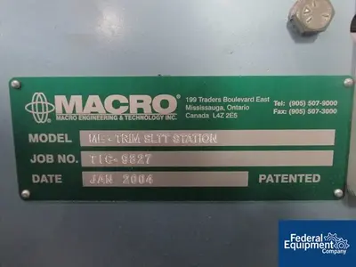 USED Macro Engineering and Technology, Inc. 20" Macro Engineering and Technology Winder