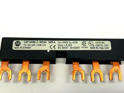 140M-C-W544 | Allen Bradley  Busbar 54mm Spacing 4 Connection for 32A Breaker - Used
