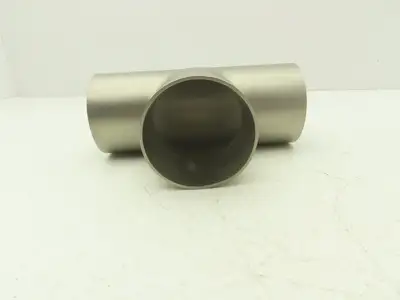2-1/2" OD Tee Butt Weld Adapter Stainless Steel Tumble Finish A = 3 Lot of 3