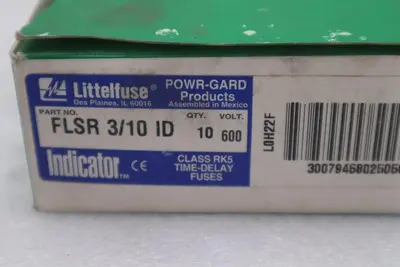 NEW OPEN BOX Littelfuse FLSR 3/10 ID Amp Fuses 600V - Lot of 10  STK GF306A