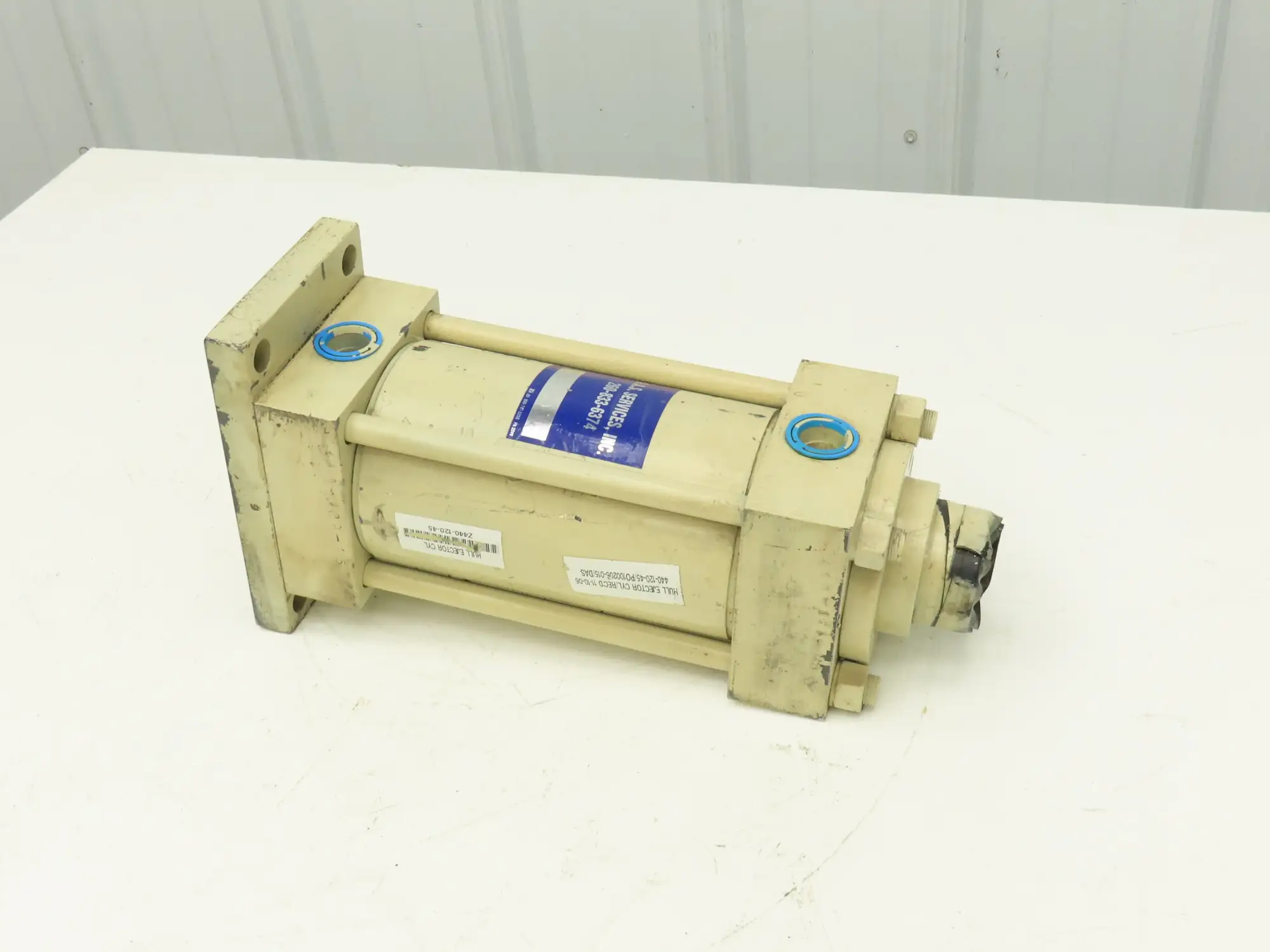 Hydro-Line N2R 4X6 Hydraulic Cylinder 4" Bore 6" Stroke Flange Mount 1/2"NPT
