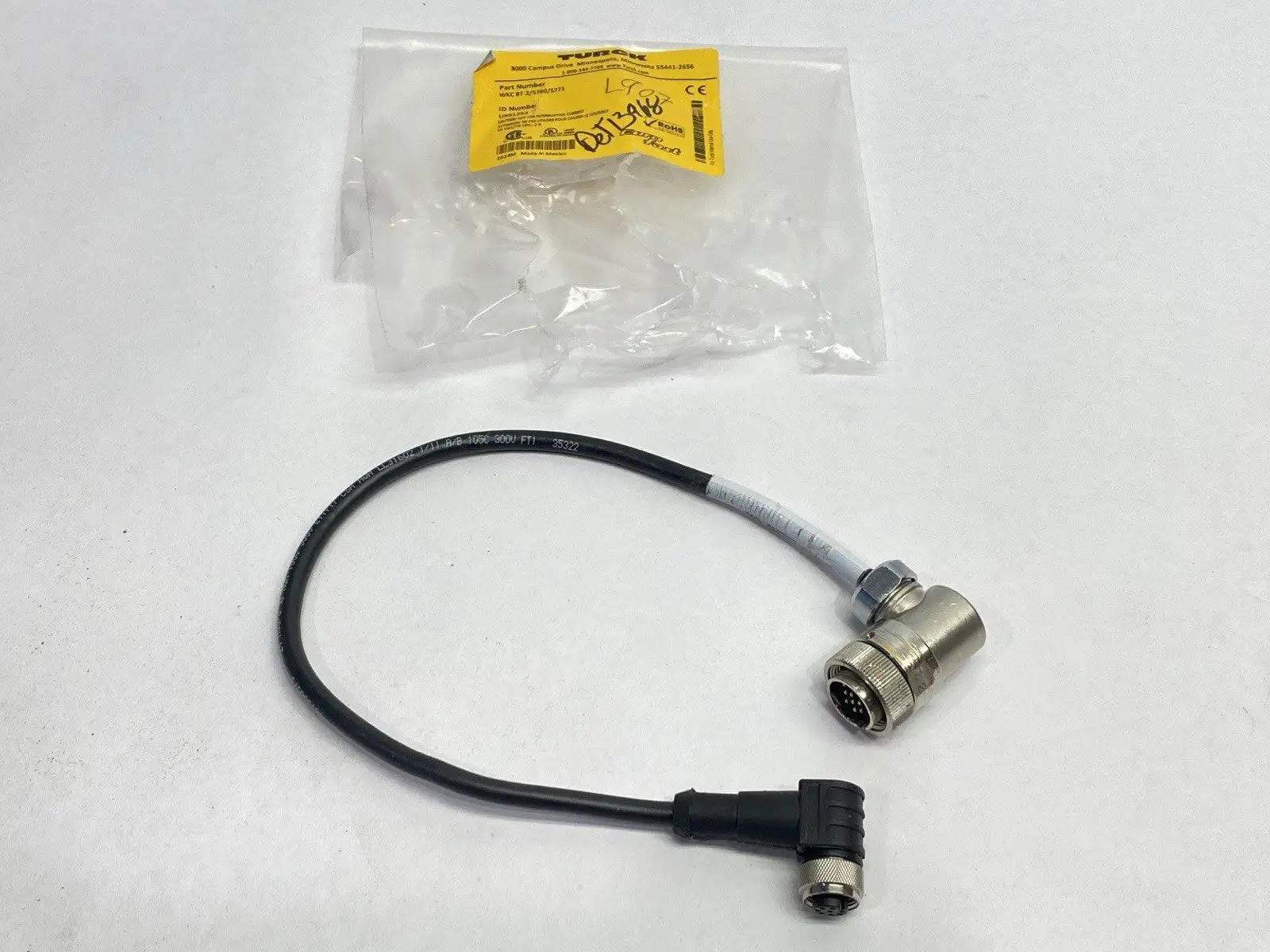 WKC 8T-2/S760/S771, UX01252 | Turck WKC 8T-2/S760/S771 Double Ended Cordset UX01252 - Used