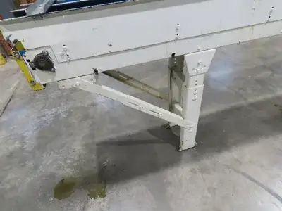 New London Engineering 12"x12' 6 Plastic Roller Belt Accumulating Conveyor 25FPM
