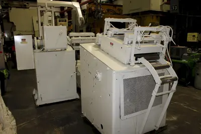 10,000 LB X 20" X .175" ROWE UNCOILER AND STRAIGHTENER WITH COIL CAR