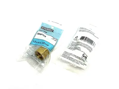 NEW EVERBILT BRASS HOSE BARB FITTING 1/2" ID X 1/2" FIP 695 730