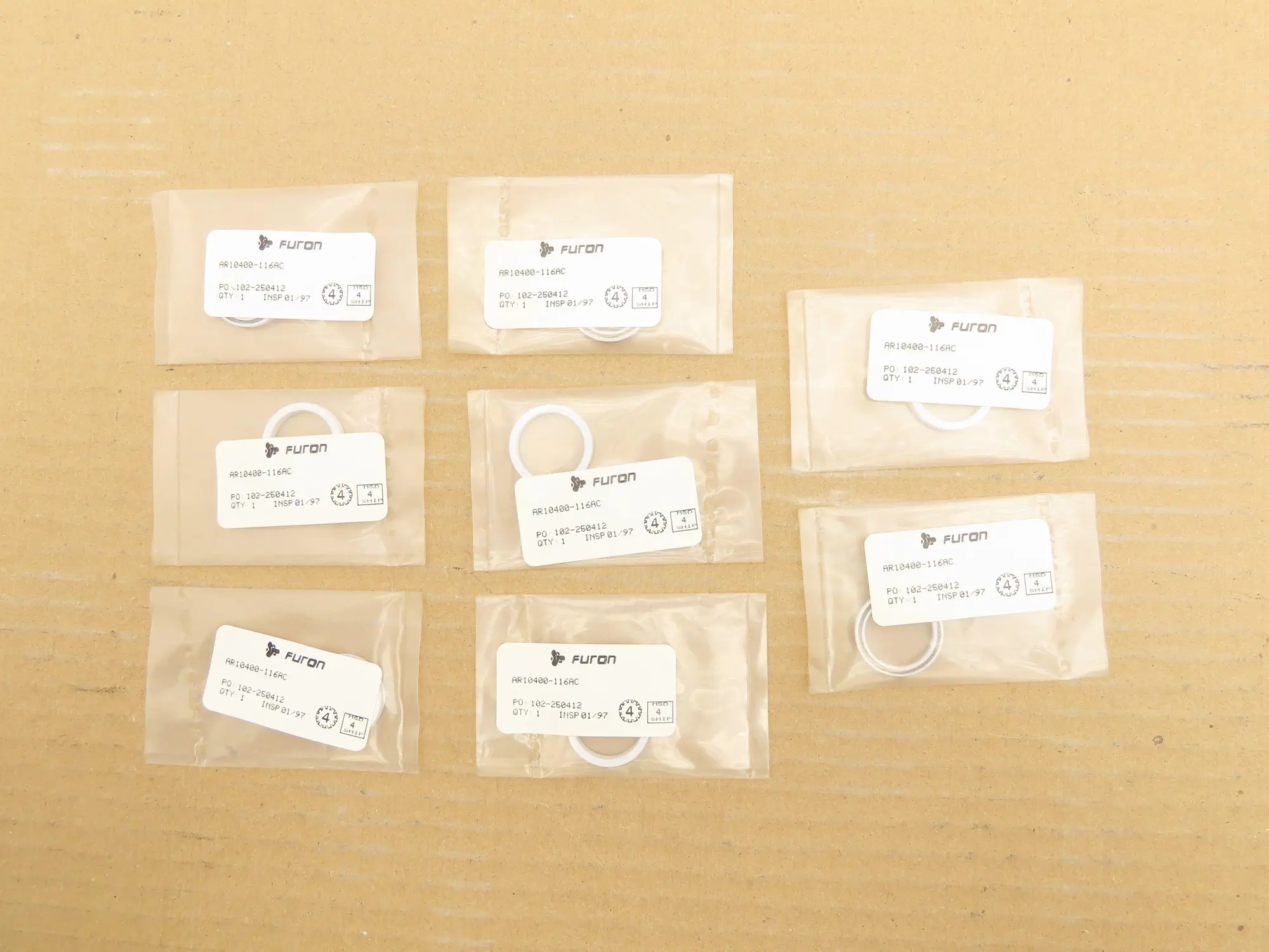 Furon AR10400-116AC Plain Oil Seal 3/4" ID 15/16" OD Lot of 8