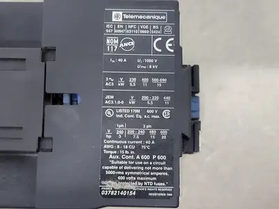 USED TELEMECANIQUE LC1D25004G6