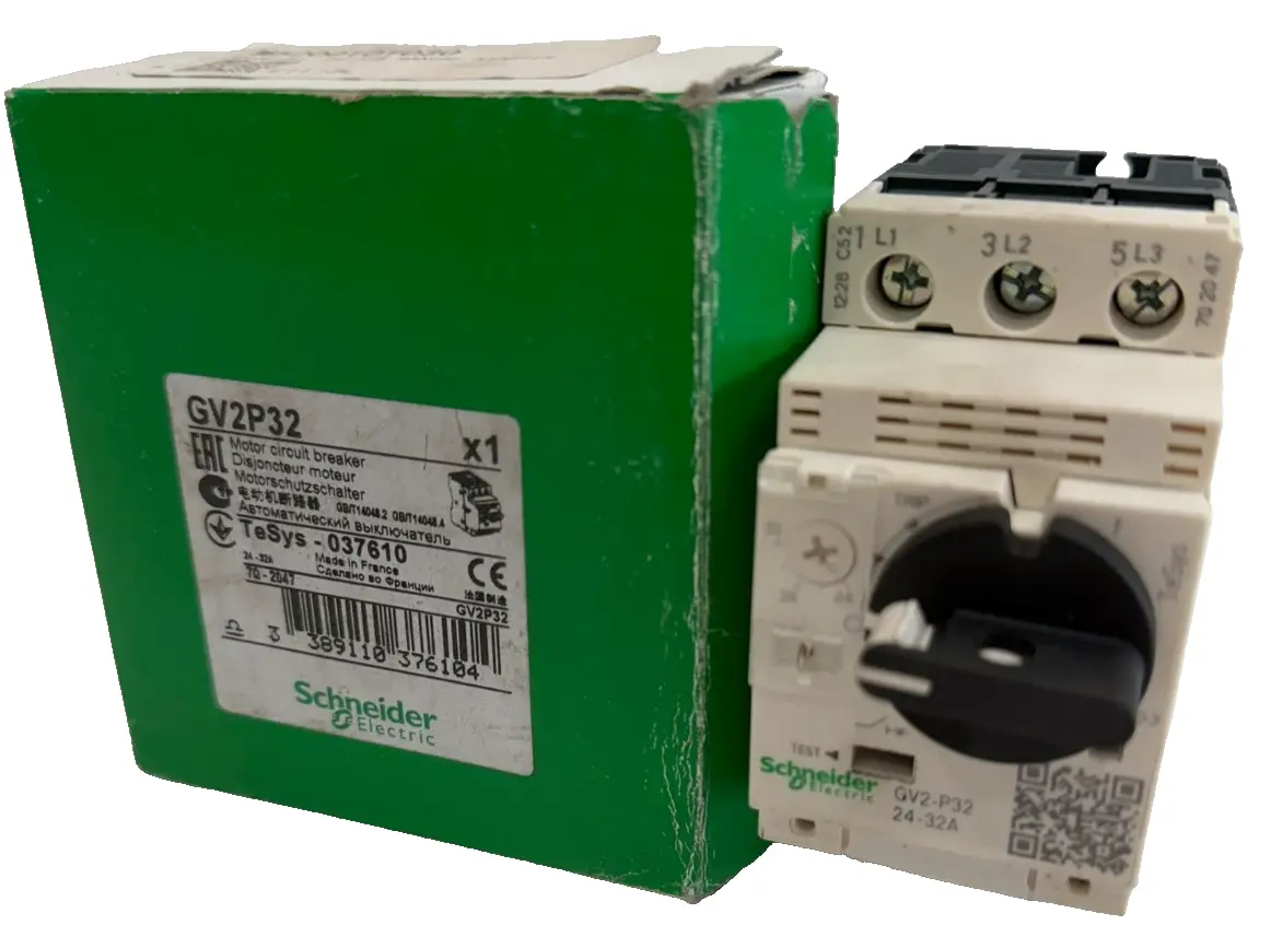NEW SCHNEIDER ELECTRIC GV2P32 CIRCUIT BREAKER 24-32AMP