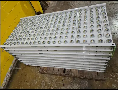 Used HYTROL ROLLER BALL TRANSFER  CONVEYOR Roller Conveyors Wisconsin US | Packer City Sales #1298037