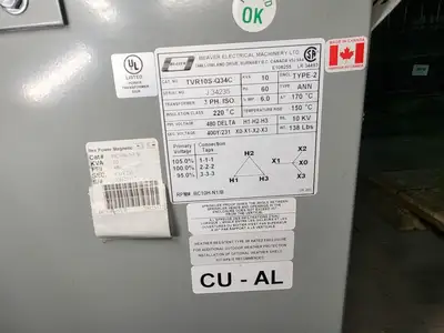 Used BEAVER TVR10S-Q34C Transformers British Columbia CA | Lenmark #1426846