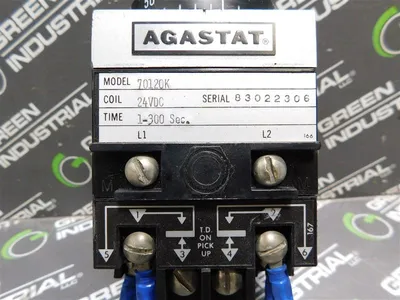 Agastat 70120K Timing Relay 24VDC 1 - 300 Seconds 120/240VAC 1/4 HP Used