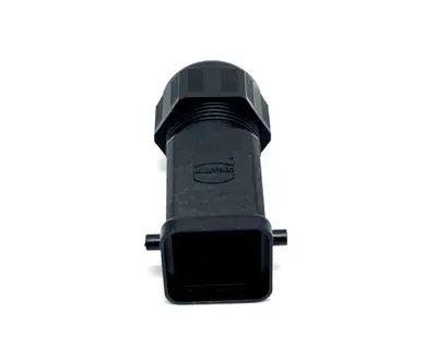 19200030417,Han 3A-HTE | Harting 19200030417 Han 3A-HTE Cable Gland Connector Hood 9-17mm, Black LOT OF 6 - New Other