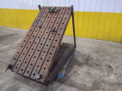 70" X 48" T-SLOTTED ADJUSTABLE ANGLE PLATE: YOBRO #24019
