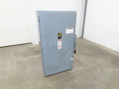 Square D HU265 Safety Disconnect Switch 400A 600V 2 Pole Non Fused Single Phase