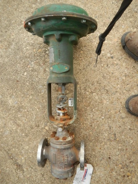 Fisher 1" 300 Rating, 316 Stainless Flanged Control Valve